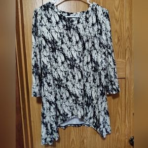 LOGO Lori Goldstein Blouse Size Medium EUC